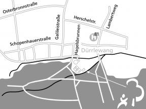Karte mit Lage der Hütte des Waldkindergartens Rohr